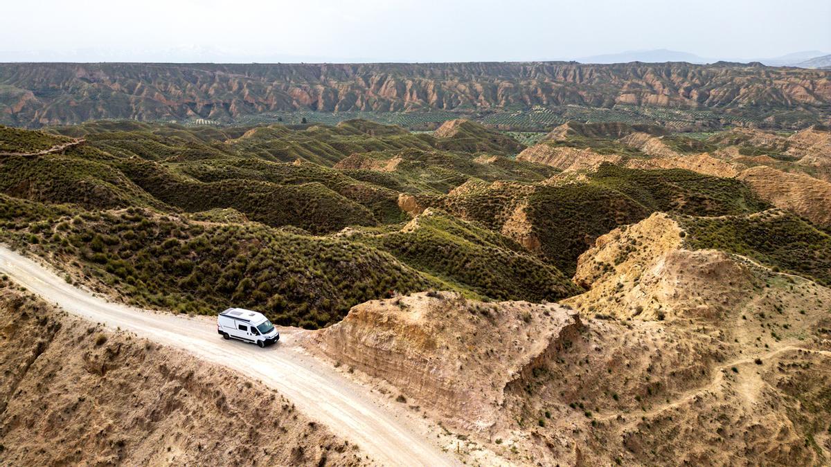 Desierto de Gorafe, vista aérea
