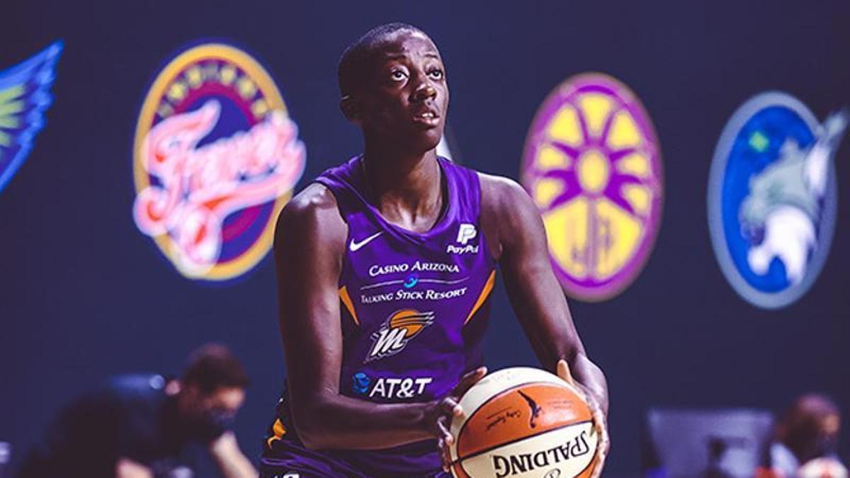 Alisia Jenkins, durante su paso por la WNBA