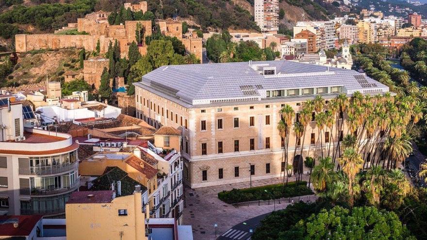 Una imagen aérea del Museo de Málaga.