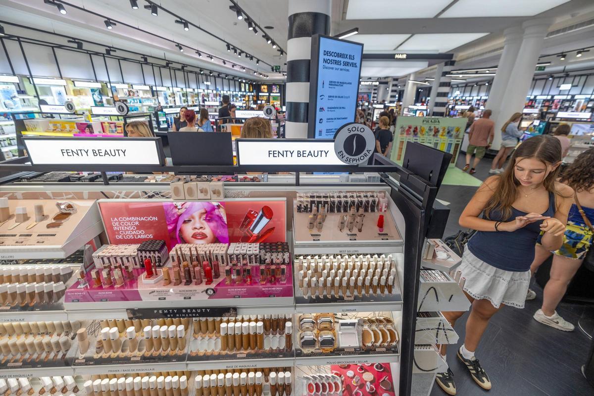 Un establecimiento de una cadena de productos cosméticos, en Barcelona.