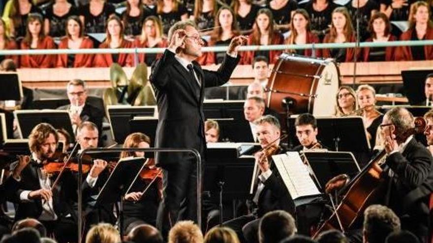 Concert dels 50 anys de la Polifònica amb l&#039;orquestra del Liceu, el setembre passat a Puig-reig