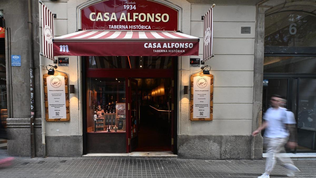 La entrada de Casa Alfonso.