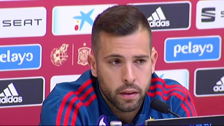 Jordi Alba tras su ausencia en las dos primeras  listas de Luis Enrique