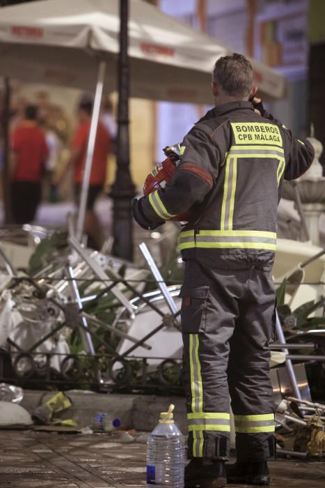 Explosión en el centro de Vélez-Málaga