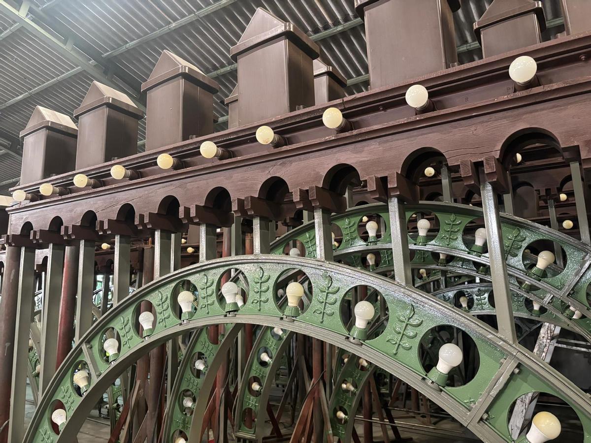 La Enramada tras su pintado en un almacén municipal