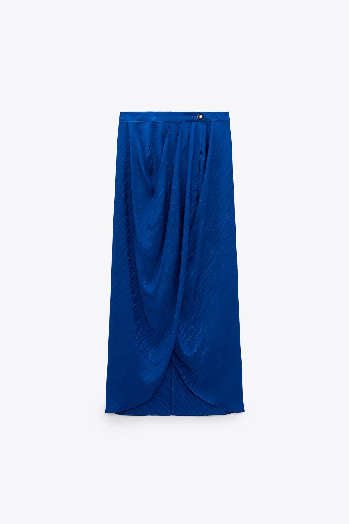 Falda pareo en tono azul de Zara