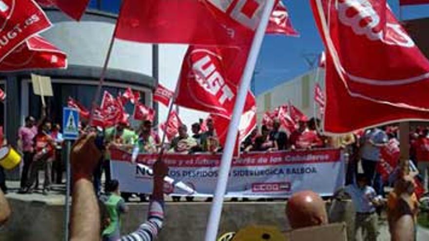 Los trabajadores de Siderúrgica Balboa toman las calles de Jerez