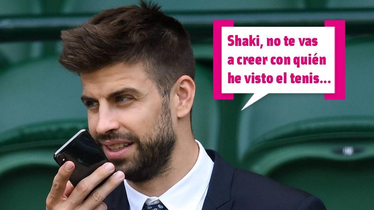 Nada más terminar, Piqué ha llamado a Shakira