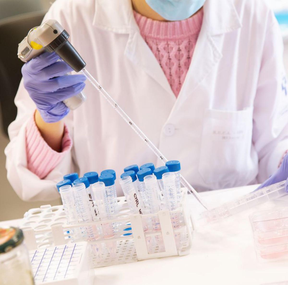 Actividades de investigación en un laboratorio