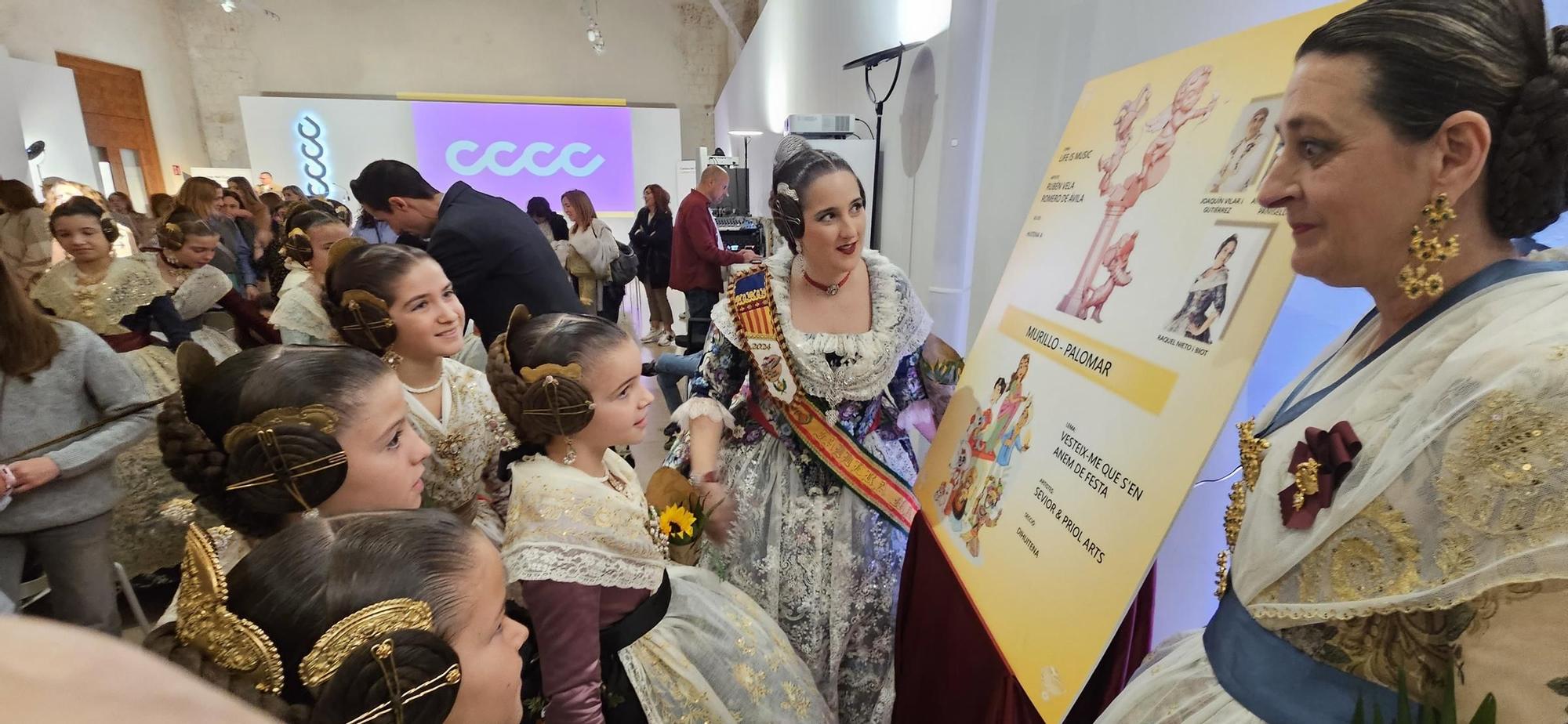 La fiesta de las fallas del Pilar-Sant Francesc con Marina y la corte infantil