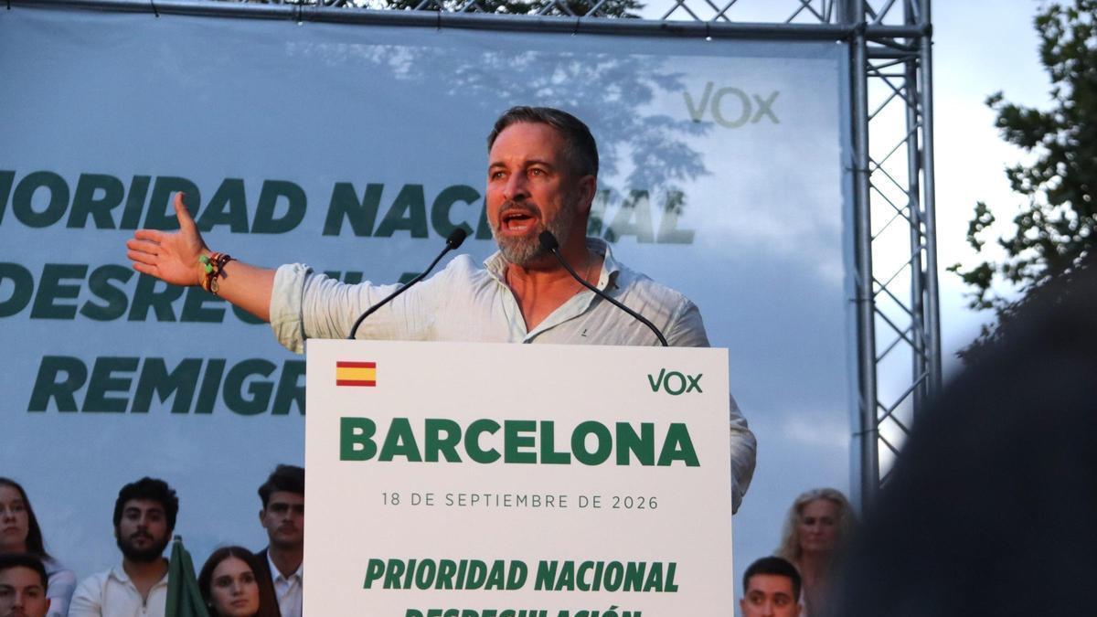 Abascal asegura que el independentismo ya no es una amenaza en Catalunya y pide el voto contra la islamización del territorio