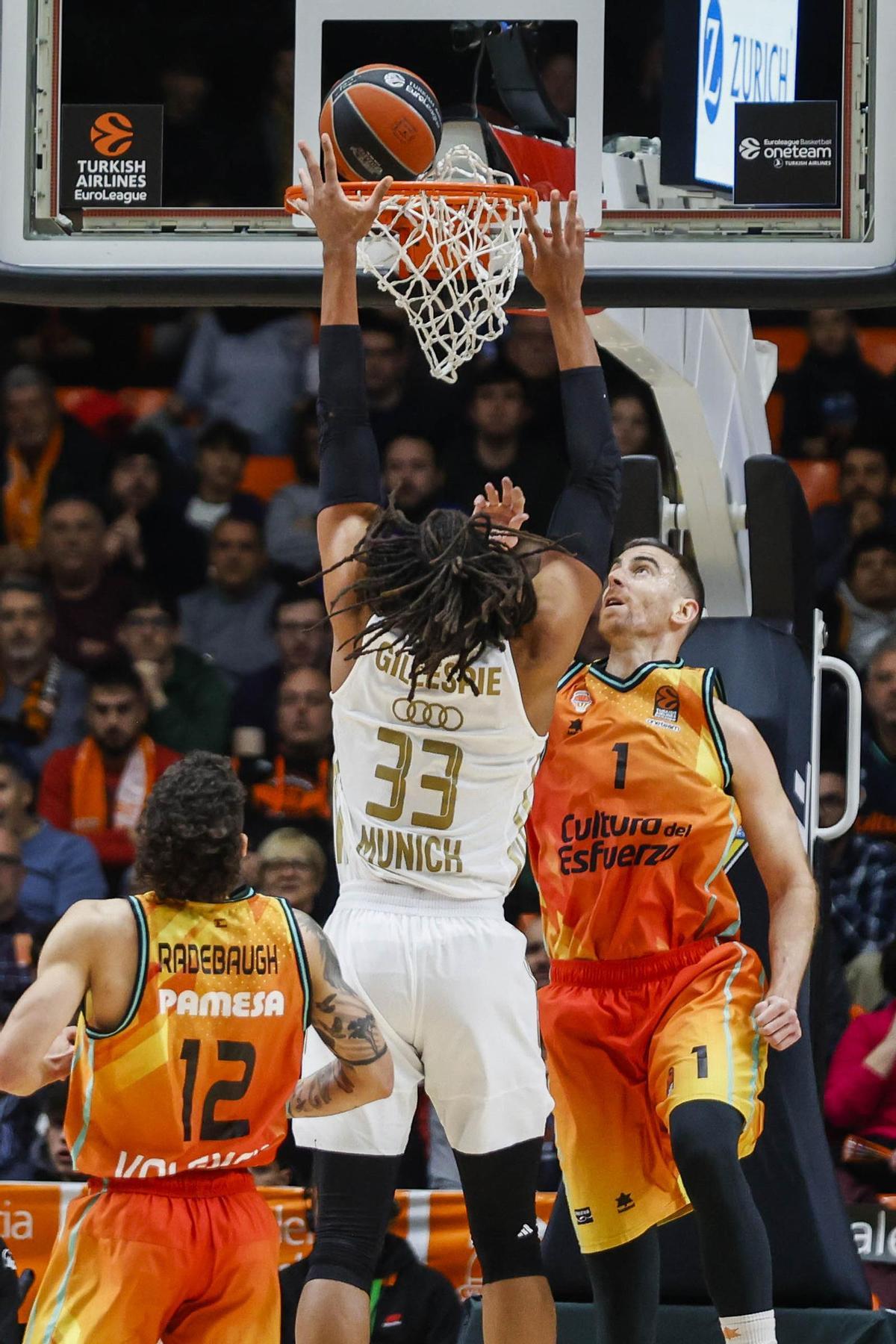 Victoria de Valencia Basket ante el Bayern de Munich