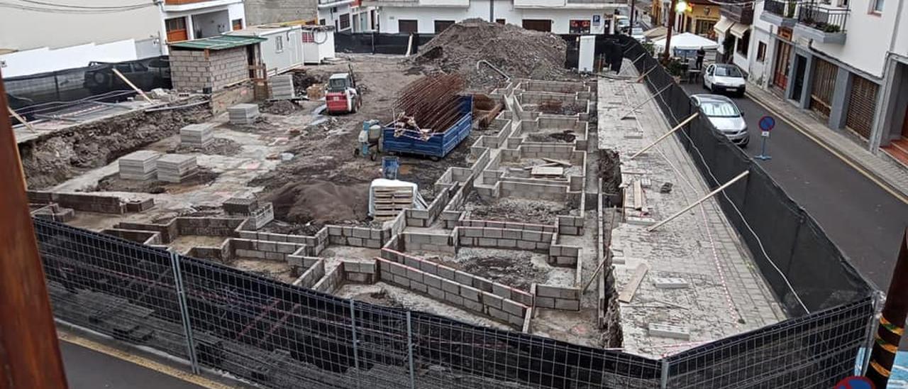 La obra de la nueva escuela de música de Garachico