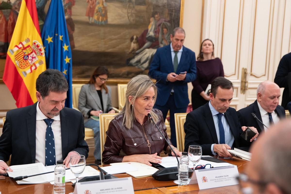 La ministra Milagros Tolón presidió este viernes la Conferencia Sectorial de Educación.