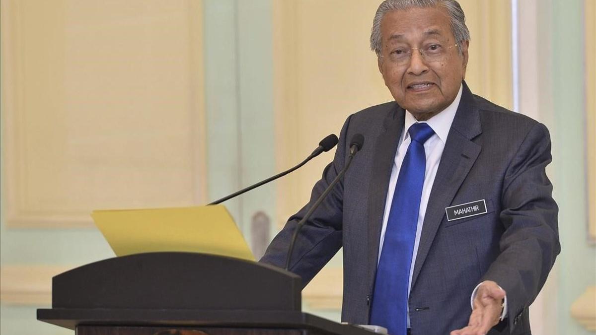 Mahathir Mohamad, primer ministro de Malasia.