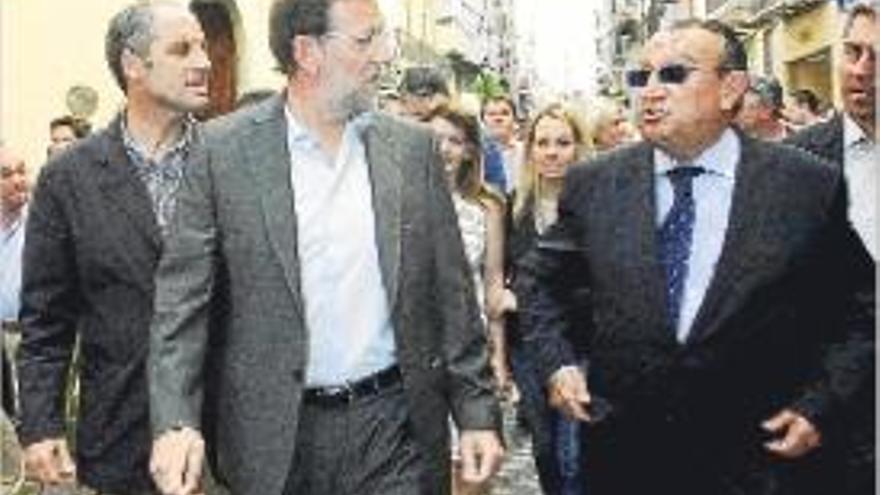 Rajoy, en su visita a Castelló en 2009.