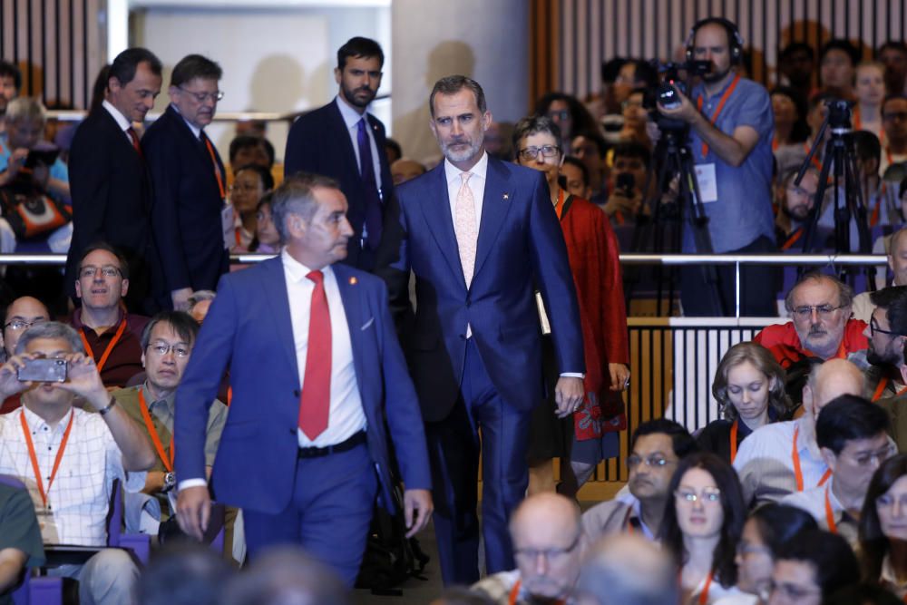 Instante de la inauguración en València del International Congress on Industrial and Applied Mathematics.