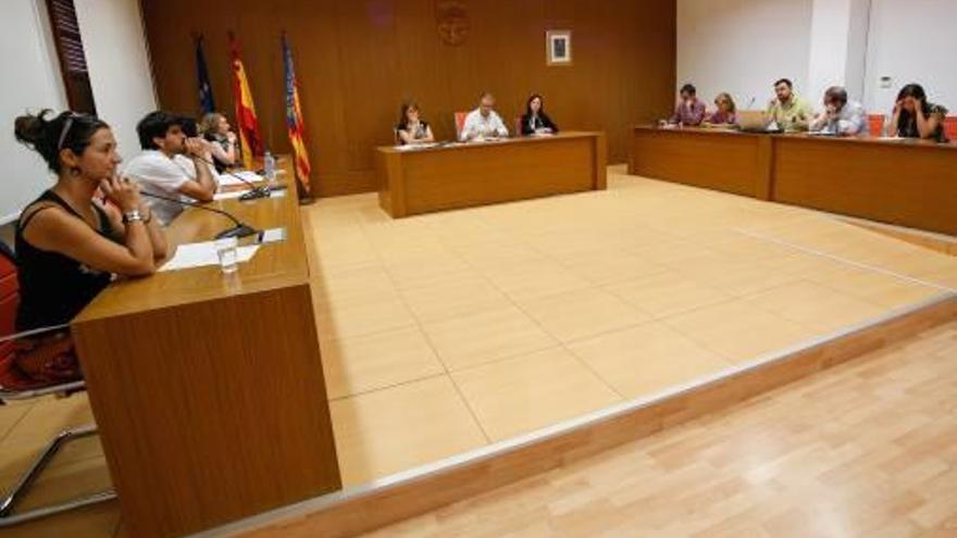 El pleno en el que se evidenció la división del bipartito.