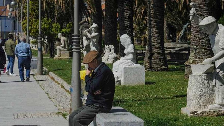 Las obras se encuentran entre el Paseo da Calzada y el paseo marítimo. // Iñaki Abella