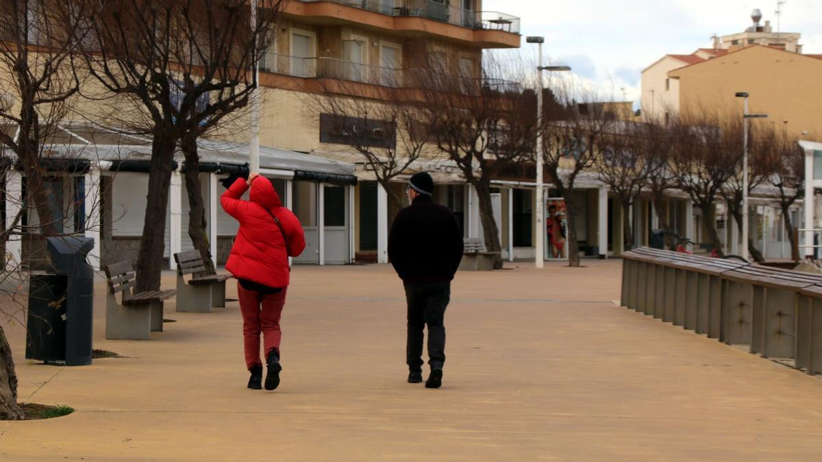 Tramuntana a l'Escala 14 de febrer 2026.