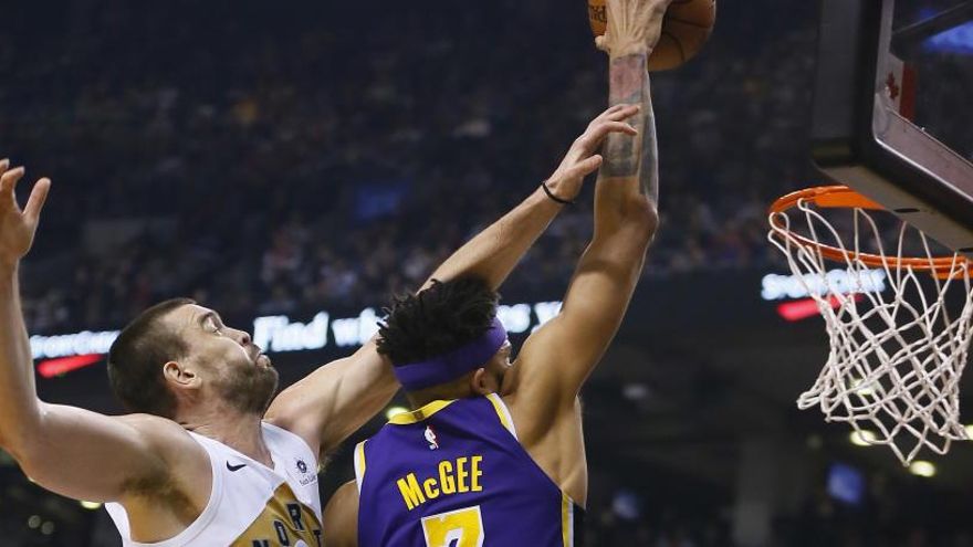 Marc Gasol, en la victoria ante los Lakers.