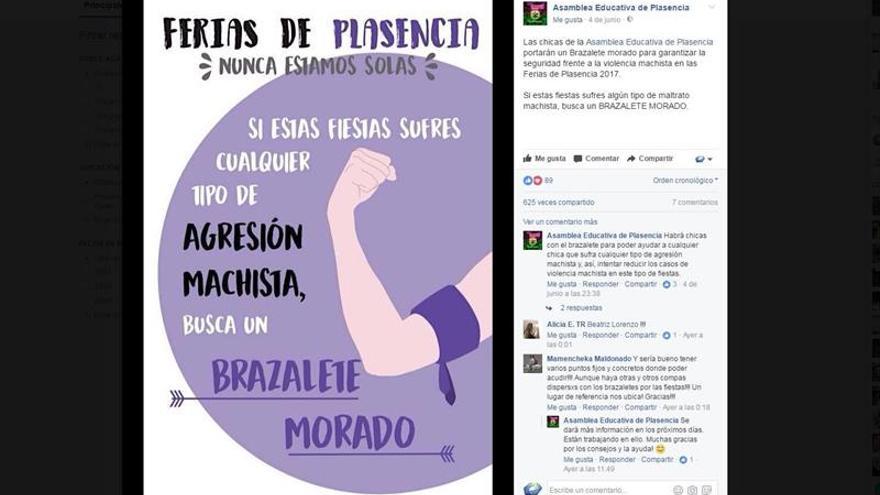 Un grupo de chicas se unen para evitar agresiones machistas en feria