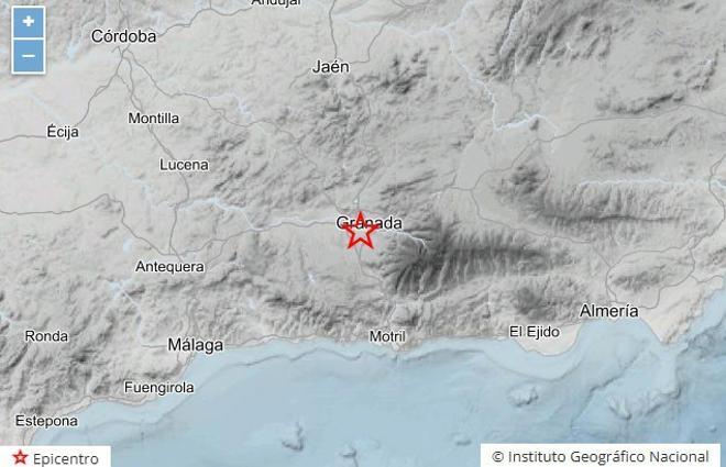 Dos terremotos en cuatro minutos se sienten en Granada y el área metropolitana