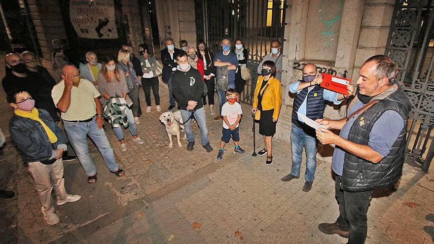 Concentració ahir a l&#039;institut Lluís de Peguera de Manresa