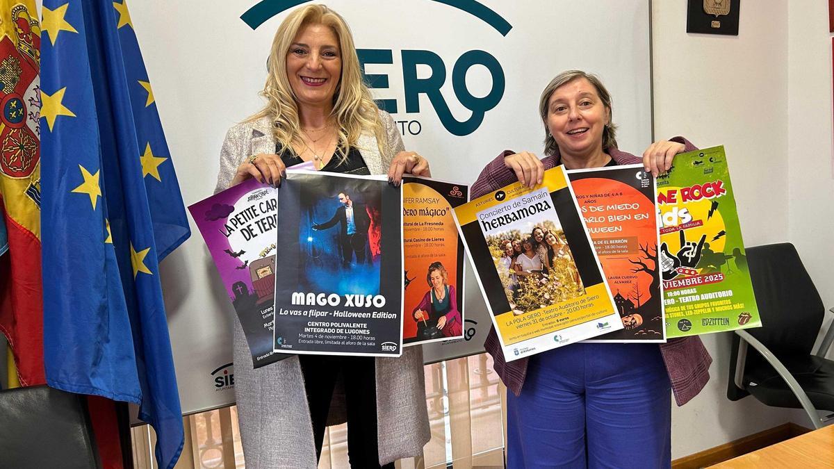 Por la izquierda, Aurora Cienfuegos e Isabel González.