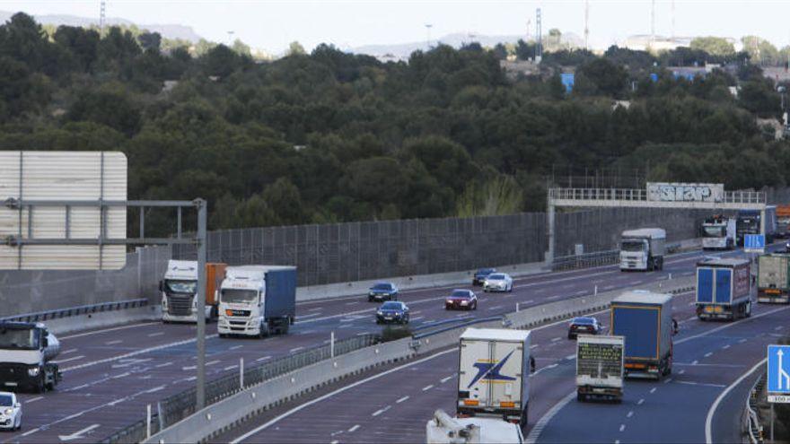 Tramo del By-Pass, a su paso por Paterna