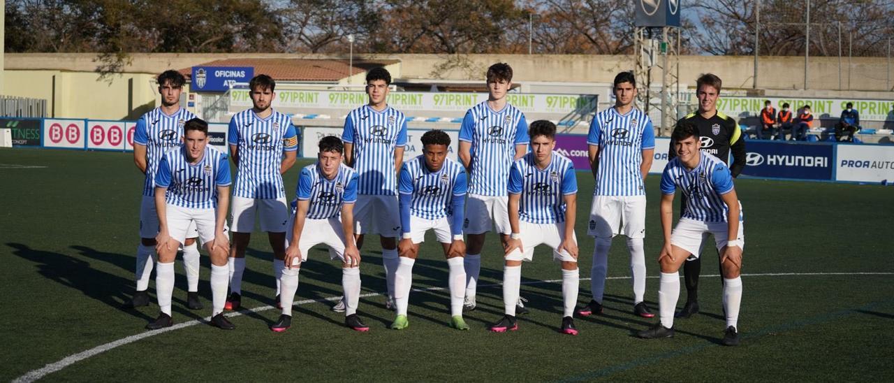 Formación del Atlético Baleares juvenil.