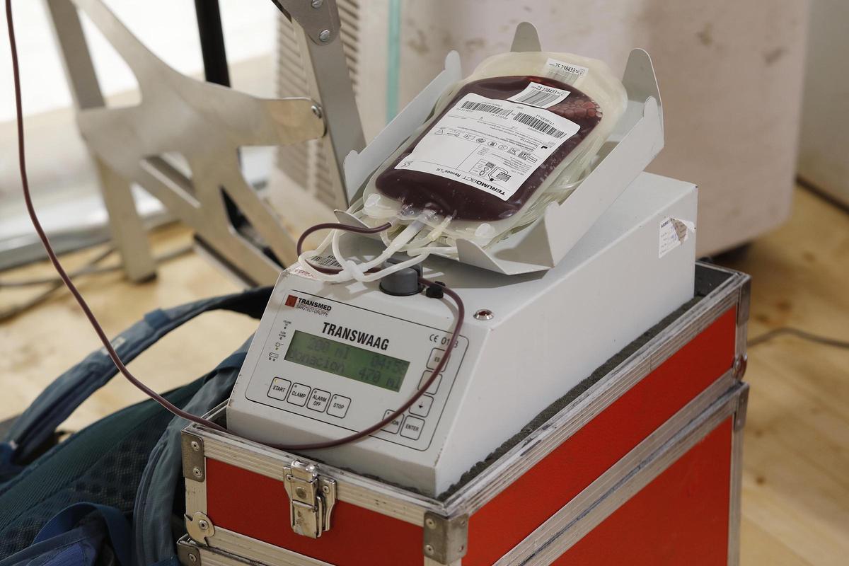 Les fotos de la donació de sang en el marc de Temps de Flors