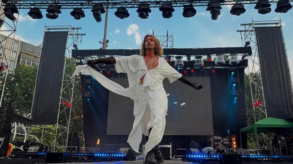 Dany Mixtika sobre los escenarios del Orgullo de Madrid el pasado 5 de julio