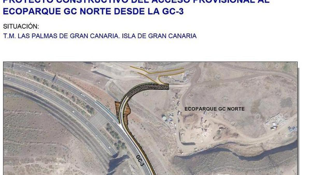 Proyecto constructivo del acceso provisional al Ecoparque Norte