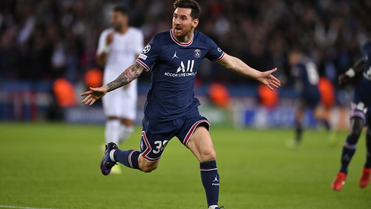 Messi celebró su gol a lo grande