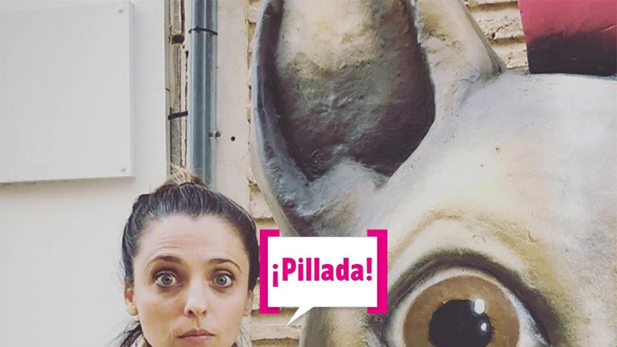 Leticia Dolera con bocadillo: "Pillada"