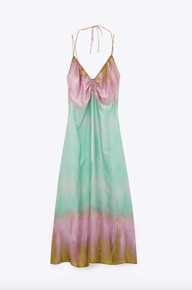 Vestido tie dye de Zara