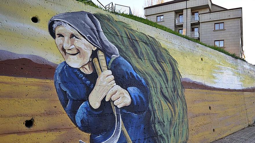 Lalín inaugura este martes el mural de homenaje a las mujeres del rural. |   // BERNABÉ/JAVIER LALÍN