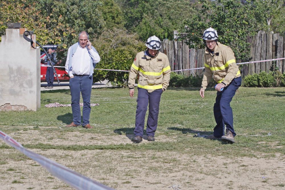 Una niña muere al salir volando un castillo hinchable en Caldes de Malavella