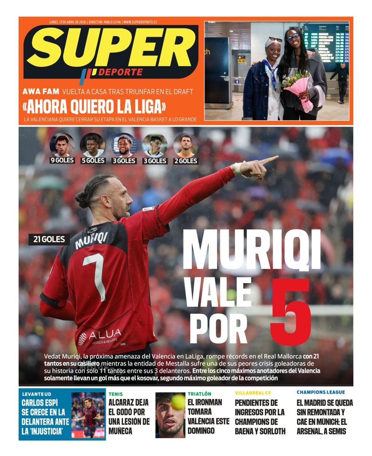 La frustración de la nueva debacle blanca, en las portadas de hoy