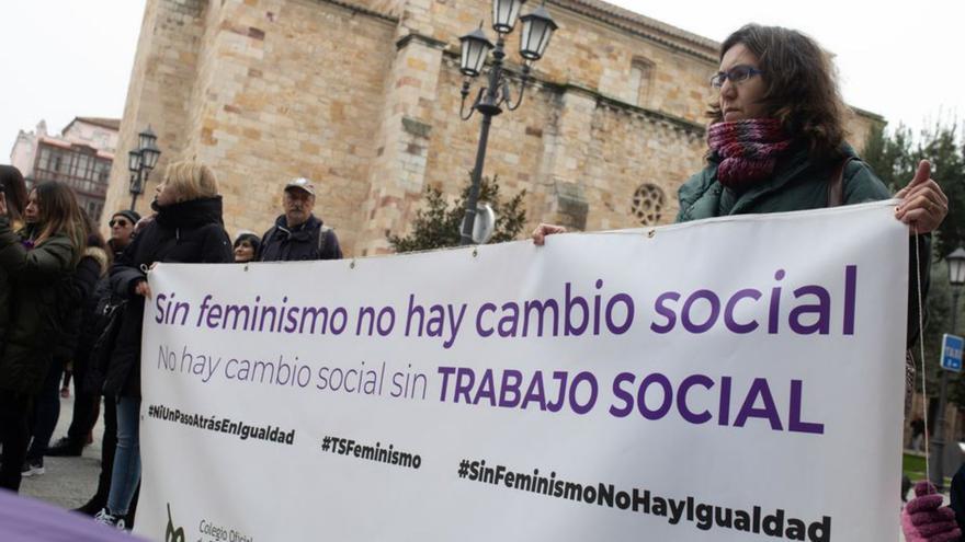 Concentración el pasado 25 de noviembre en la Plaza Mayor.