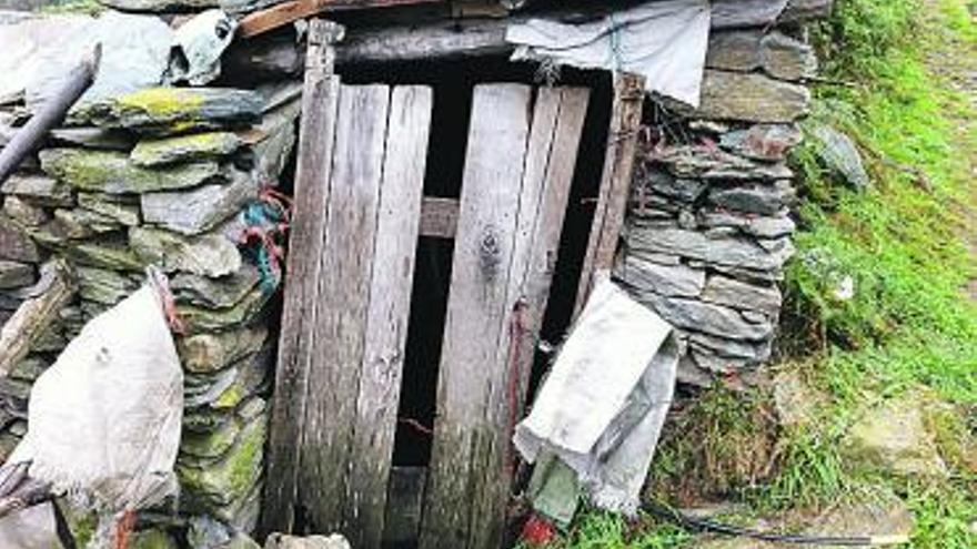 Cabaña donde vivía Tomasín, en La Llaneza. | p. r.