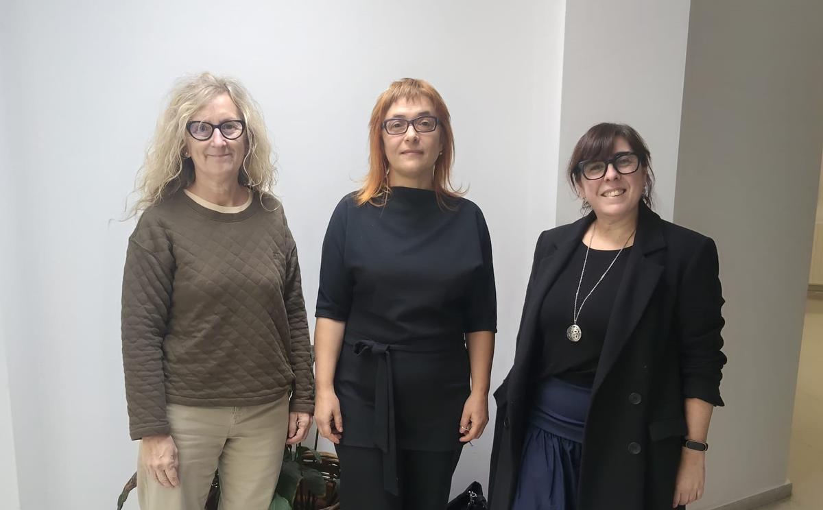 Las autoras del trabajo, Isabel Diéguez, Ana Gueimonde y Raquel Gandón.