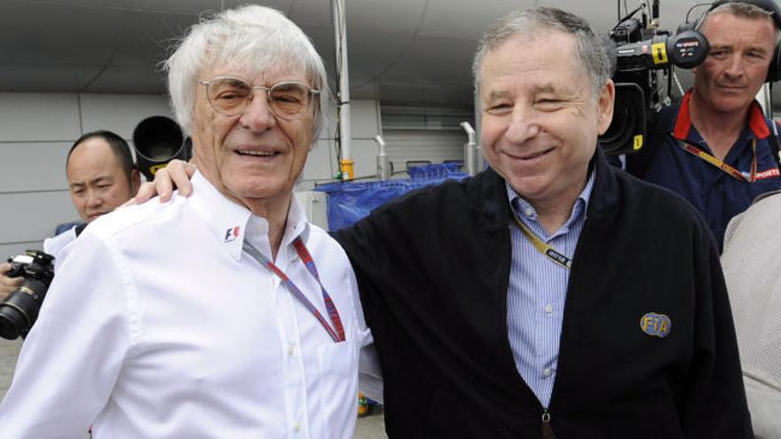 Bernie Ecclestone y Jean Todt