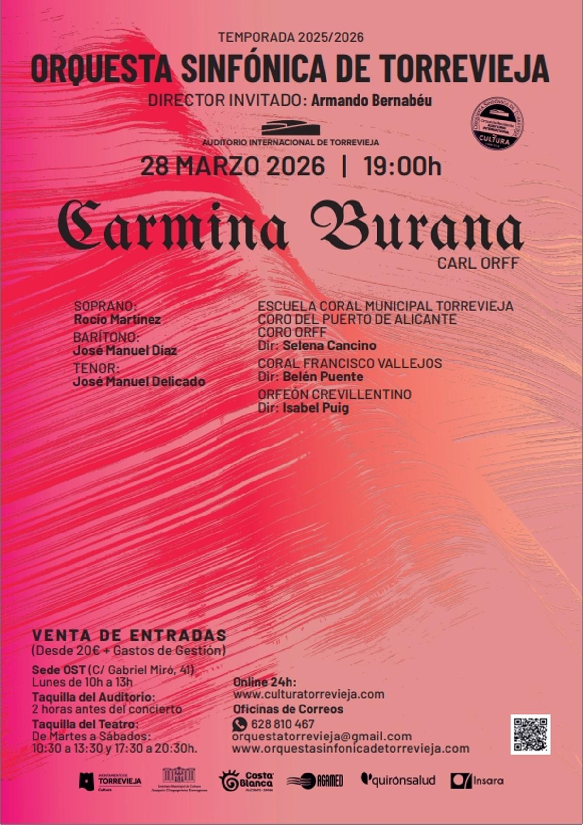 Cartel anunciador de Carmina Burana