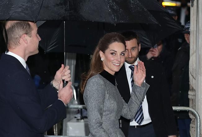Kate Middleton a su llegada a la abadía de Westminster