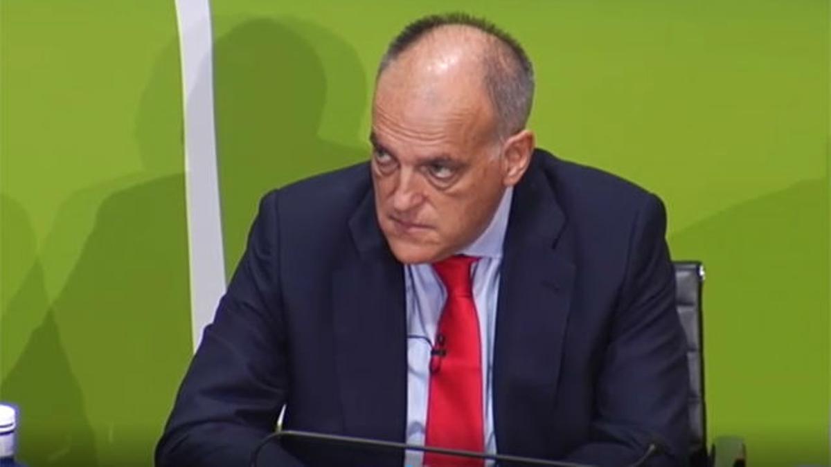 Tebas no se pronuncia sobre la carta del Real Madrid