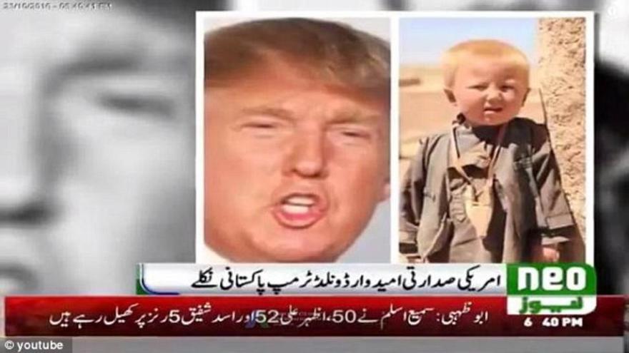 Una televisión paquistaní lanza la teoría de que Trump nació en Pakistán