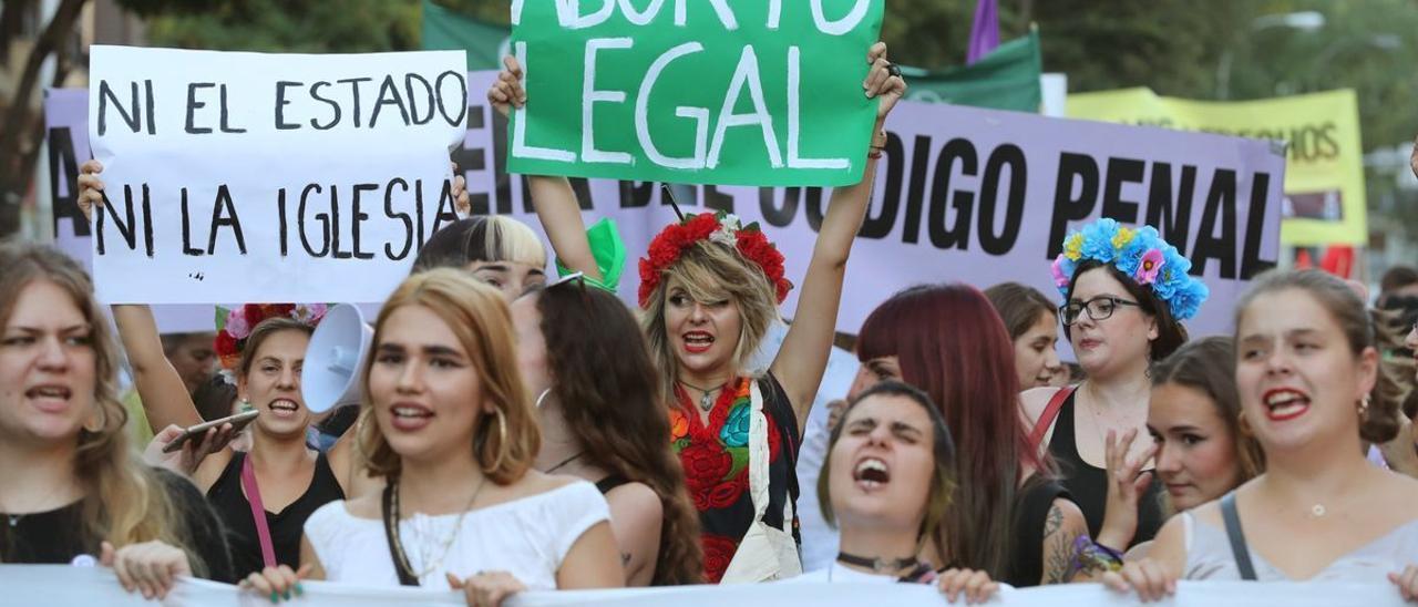 Manifestación con motivo del Día Internacional por la Despenalización del Aborto.