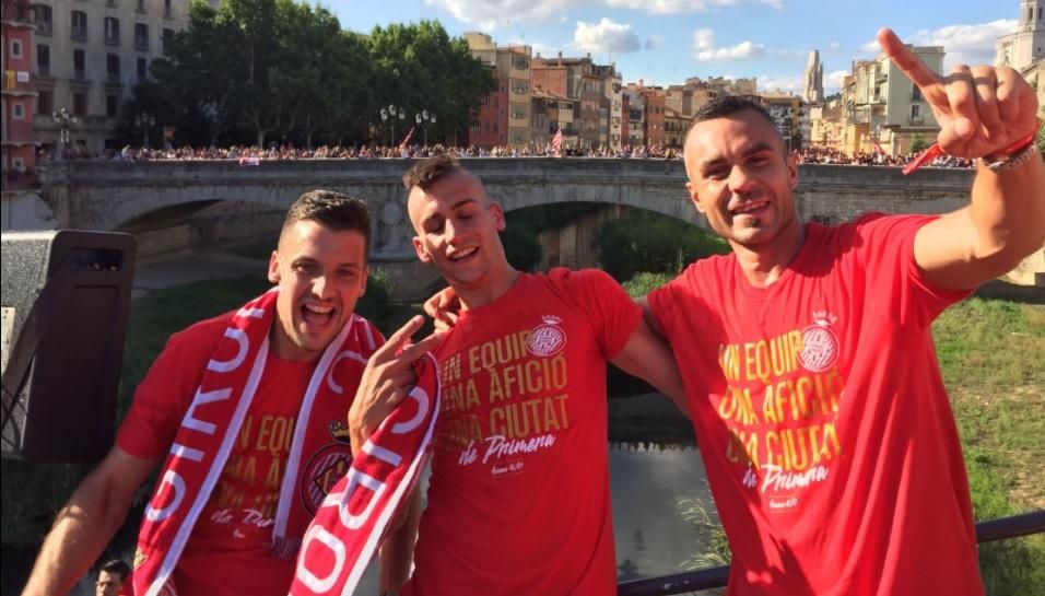 Rua de celebració de l'ascens del Girona